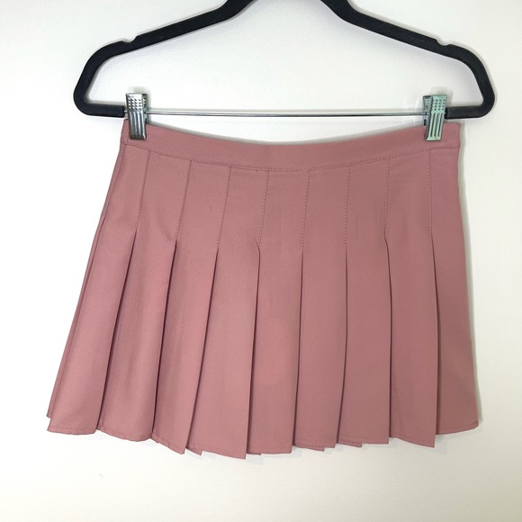 Princess Polly Mini High Waist Pleated Pink Skirt - Picture 8 of 12
